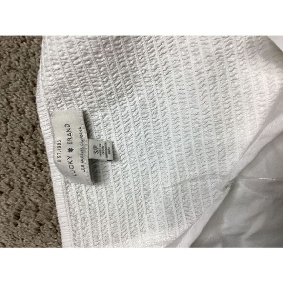New. Lucky Brand sheer white romper/coverup. Normally $79 - Picture 9 of 9
